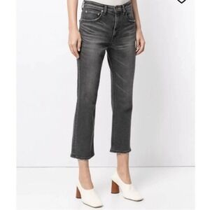 Tu Es Mon Tresor Womens The Rose Quartz Jeans Size 29 Gray Japanese Denim Crop